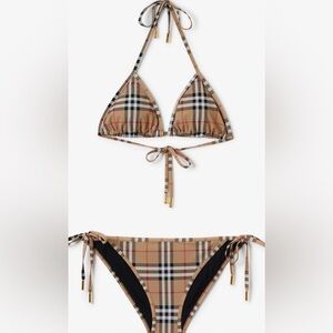 Burberry Beige Check Bikini